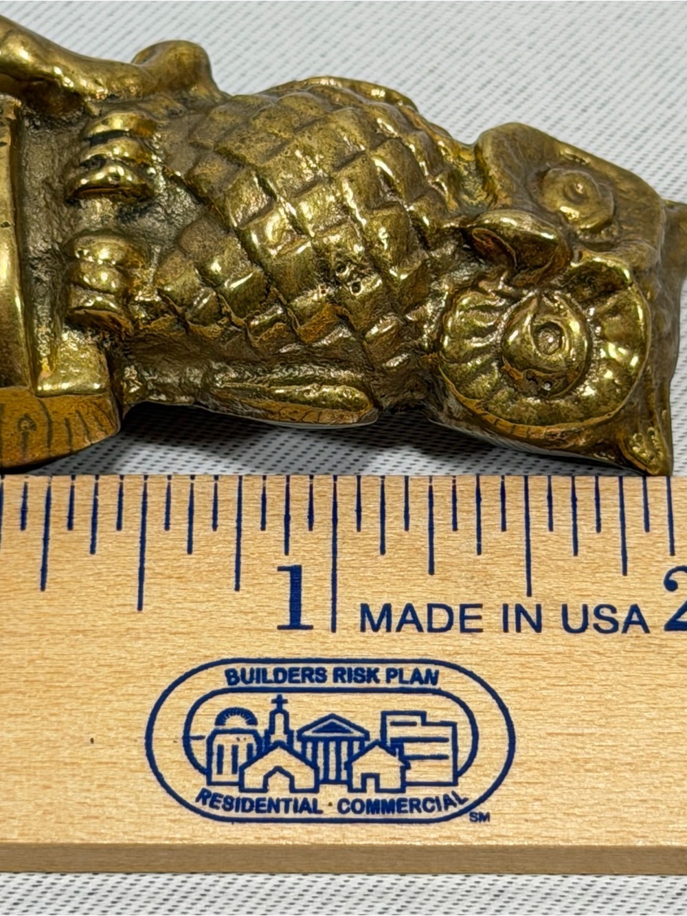 Vintage Brass Owl Mini Figurine Trinkets 2” X 1” - Picture 9 of 11